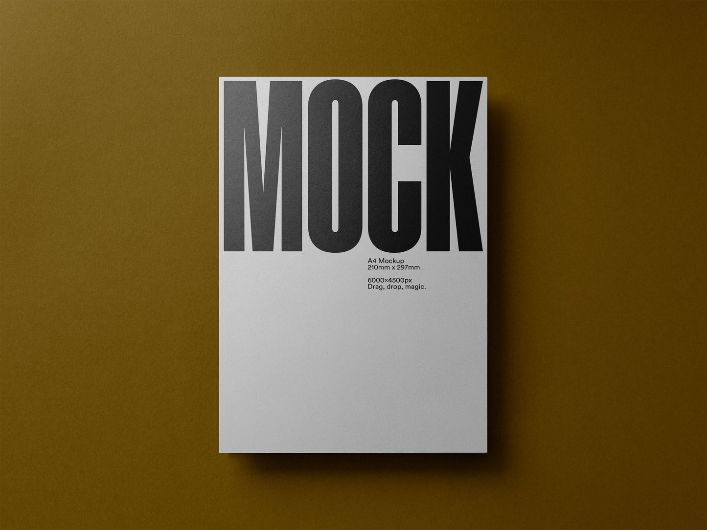Poster / Letterhead Mockup Mockups Sylvan Hillebrand 